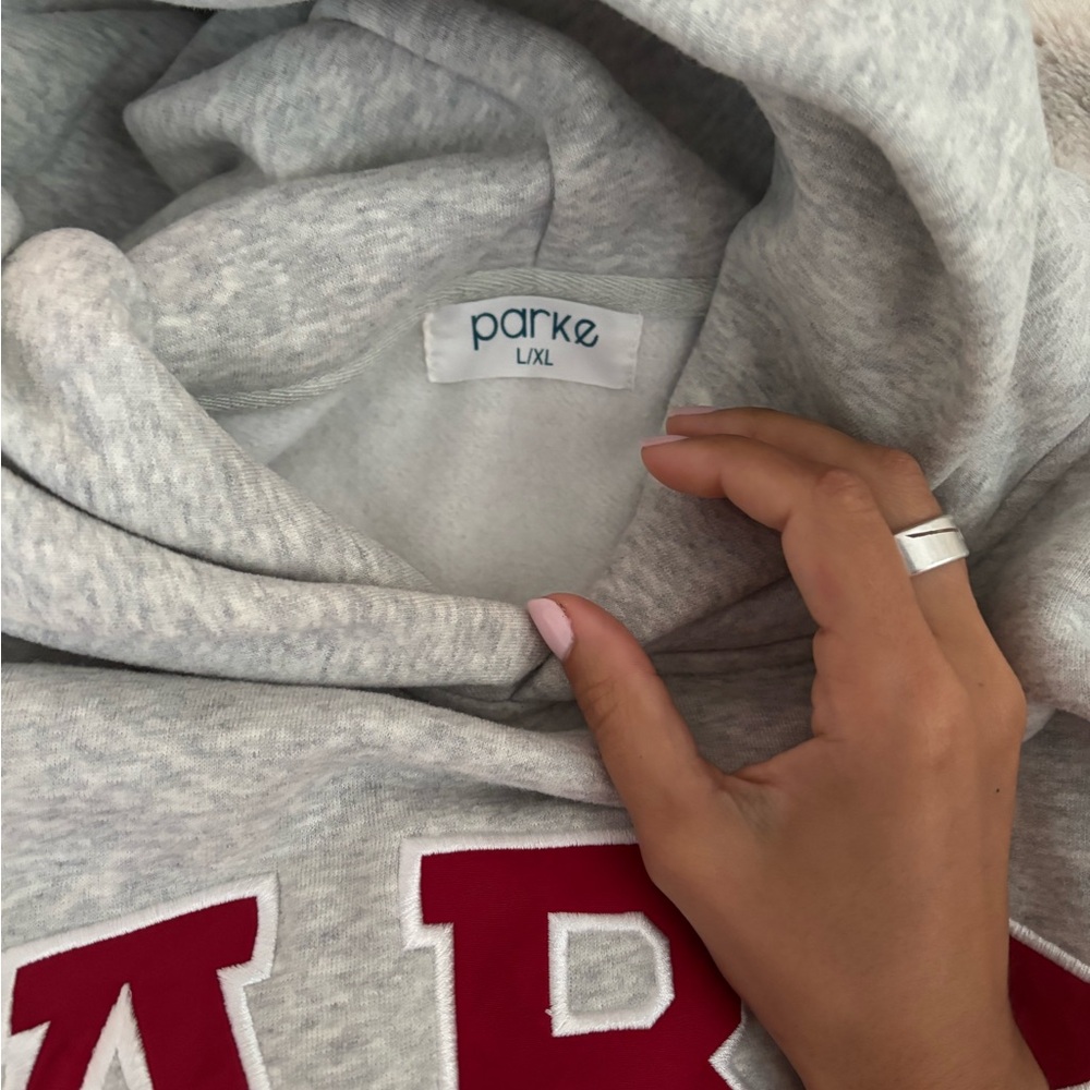 Parke Women's Gray V-Neck Sweater